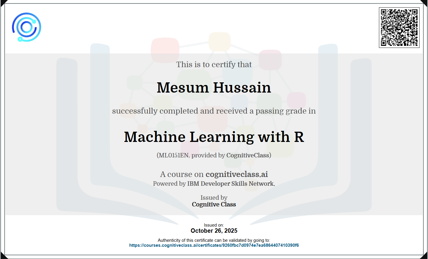 Machine Learning - R